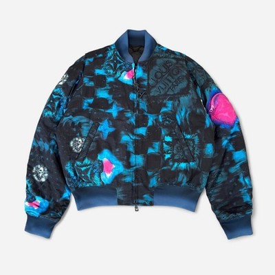 Louis Vuitton Virgil Abloh Era Monogram Polyamide Bomber Jacket 2022 Size L