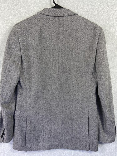 Blazer J.Crew uomo 38R spina di pesce Thompson misto lana due bottoni cappotto sportivo - Foto 7 di 11