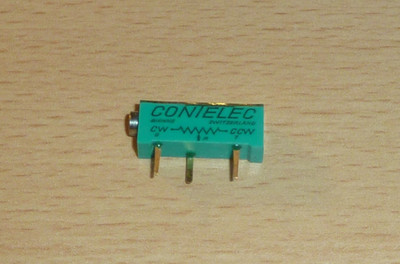 CONTELEC Spindeltrimmer Typ: 075,  10 kOhm linear