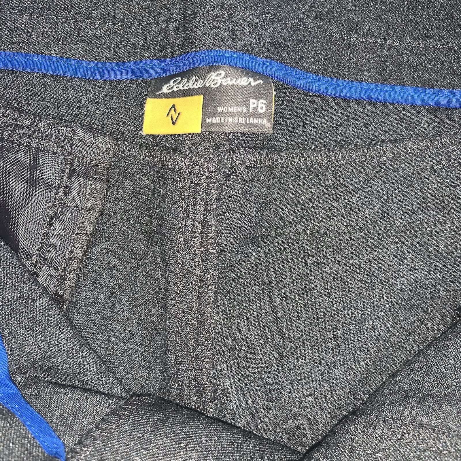 Eddie Bauer Gray Dress Pants Size 6 Petite image 7