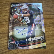 2025 Prizm No Huddle Kyle Williams #336 Silver Disco Prizm AUTO (RC) Patriots