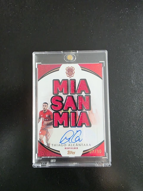 Topps 125 Jahre FC Bayern München Thiago Alcantara Auto/Relic 7/10!!!