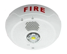 System Sensor Series Ceiling Mount Strobe w LED SCWLED 2 Wire White