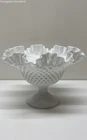 Vintage Milk Glass Pedestal Bowl