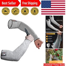Large Cut Resistant Arm Sleeves - Protects Against Cuts  Bruises for Gardening