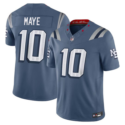 Men's Patriots #10 Drake Maye Collection Limited Stitched Jersey S-3XL