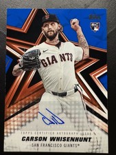 2026 Topps Series 1 Carson Whisenhunt Baseball Stars Auto Blue 50/150 #BSA-CWH