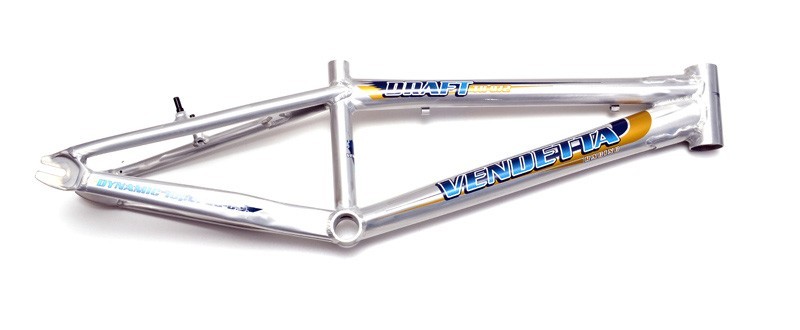 Cadre BMX Race Vendetta Racing Draft Pro avec finition polie ultra légère