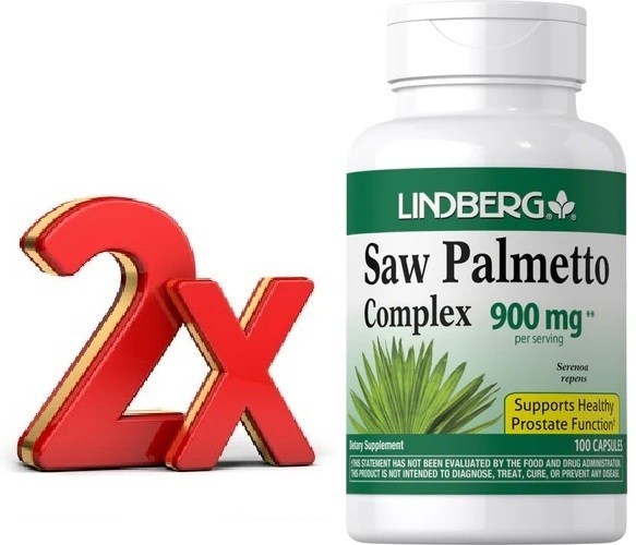 SAW PALMETTO LINDBERG 900mg 2 x 100cap prostata sana y pelo fuerte Super precio