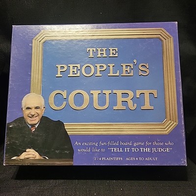 Vintage The Peoples Court Board Game by Hoyle 1986 Edition Judge Wapner