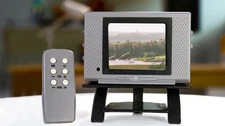 Tiny TV Classics Collectible TV with Real Working Remote (Jurassic Park)
