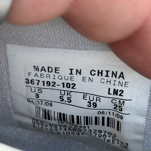 Nike Zoom Air Shox 367192-102 Basketball Sneakers Shoes Womens 8 White - Picture 10 of 11
