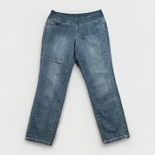 Jag Jeans Womens Size 10 Blue High Rise Skinny Pull On Stretch Denim 31x27