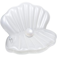 Zcaukya Inflatable Seashell Pool Float, Giant Clam Air-Filled Toys with Pearl...