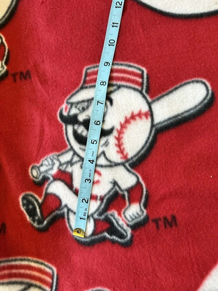 Cincinnati Reds MLB Blanket 55 x 44 Mr Redlegs hhgregg SGA Soft Fleece Throw - Image 3 of 4