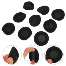 Reusable Sponge Earphone Ear Pads Headset Cushion for Home Use Black Color