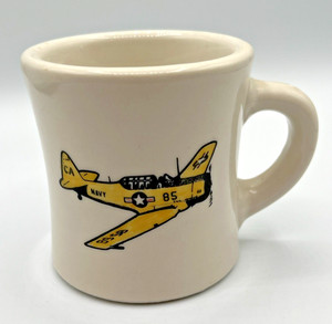 Vintage US Navy Heavy Cafe Mug Modeen Squadron WWII Era "Pilot Maker"- Victor