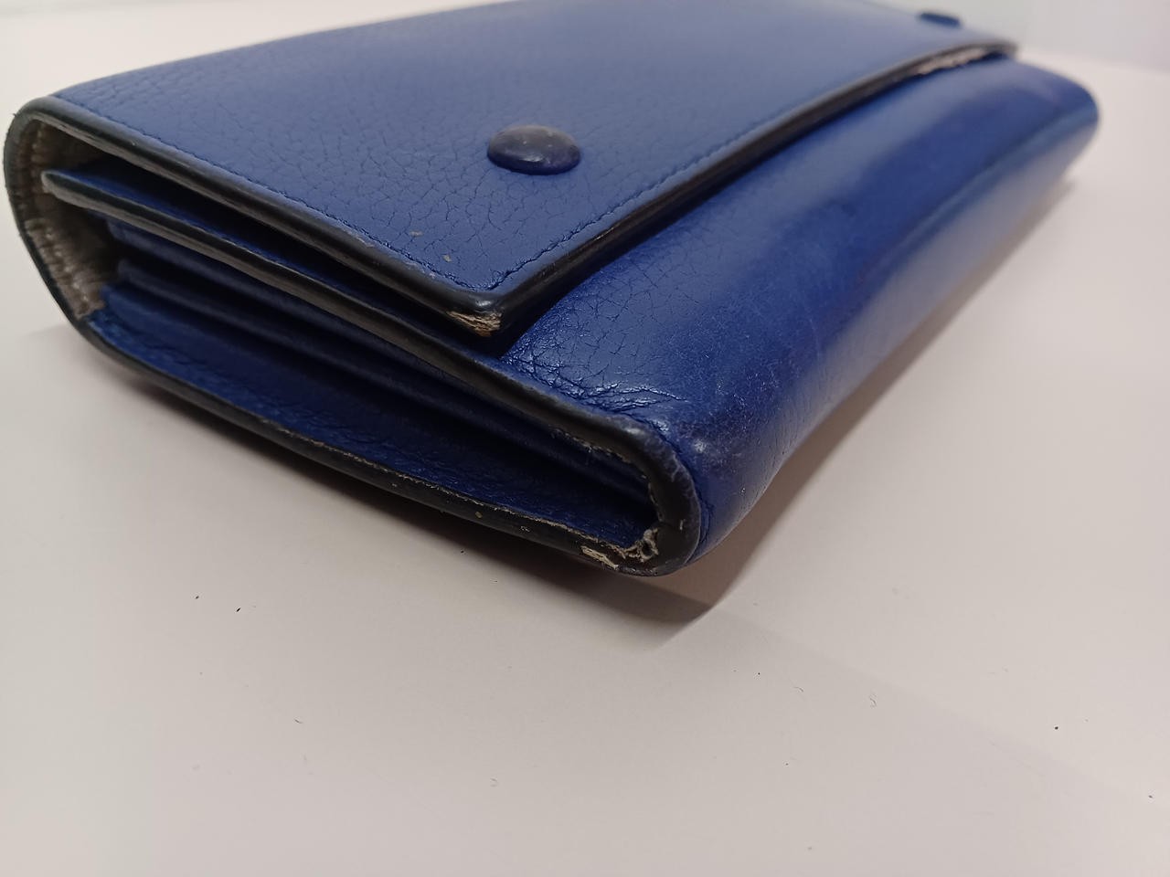 Large Flap Multi Function Blue Used Celine K1306 - image 8