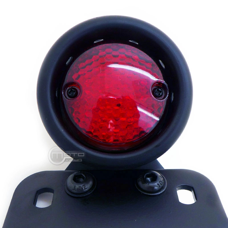 Support de plaque + éclairage rétro de garde-boue pour moto custom et scrambler