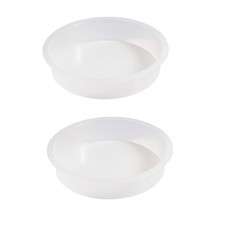 2pcs Plastic Round Bird Feeders Bowls, Wild Birds Feeder Tray Bird Bath Water...
