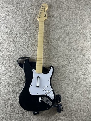 Harmonix Wired Xbox 360 Rock Band Fender Guitar Controller 822152 - Tested