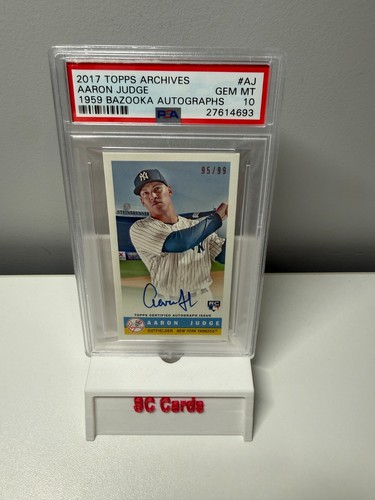 Aaron Judge #59BA-AJ 2017 Topps Archives 1959 Bazooka Autographs card