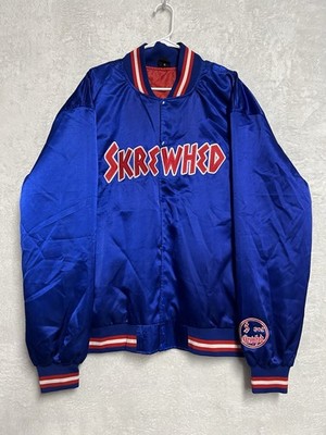 Skrewhed SS21 Satin Varsity Bomber Jacket XL Charlotte Streetwear