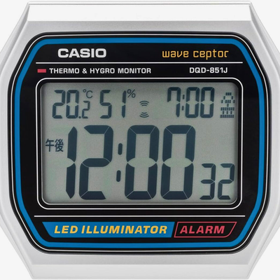 Casio Radio Controlled Alarm Clock DQD-851J-8JF Thermometer