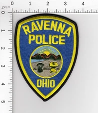 RAVENNA ^^  OHIO ---- COLLECTIBLE POLICE EMBROIDERED PATCH