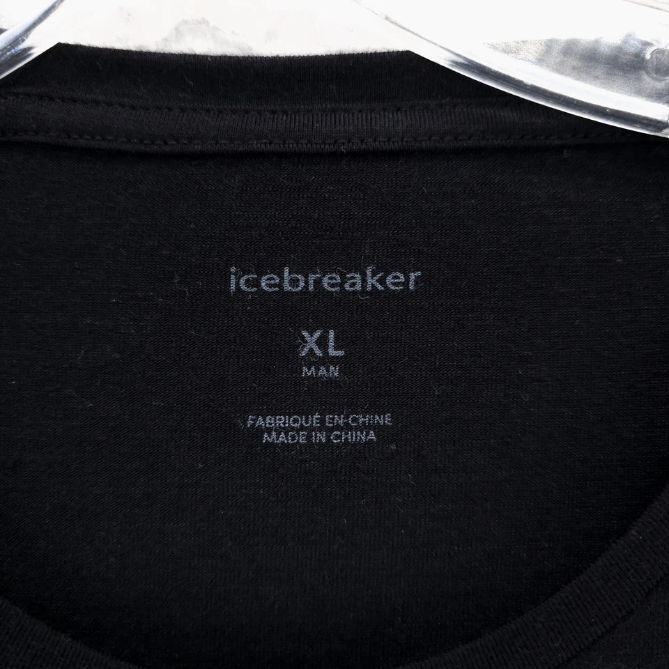 ICEBREAKER Para hombres Merino 150 Anatomica SS Negro Capa Base Ropa Interior Crewe Top XL Foto 4 de 4