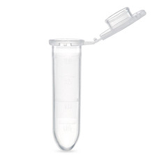 111568 Polypropylene Graduated Microcentrifuge Tube with Snap Cap, round Bottom,