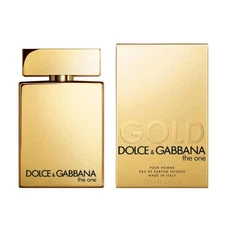 Dolce & Gabbana The One Gold Intense Eau De Parfum 3.3 oz for Men | Luxury Scent