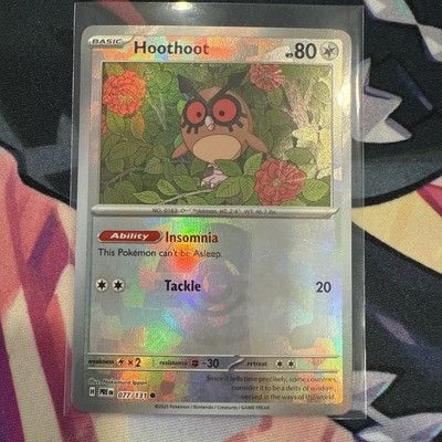 Hoothoot (Poke Ball Pattern) 077/131 Prismatic Evolutions Holo