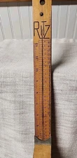 Vintage RITZ Stick Shoe Foot Size Wooden Measuring Tool Made in USA