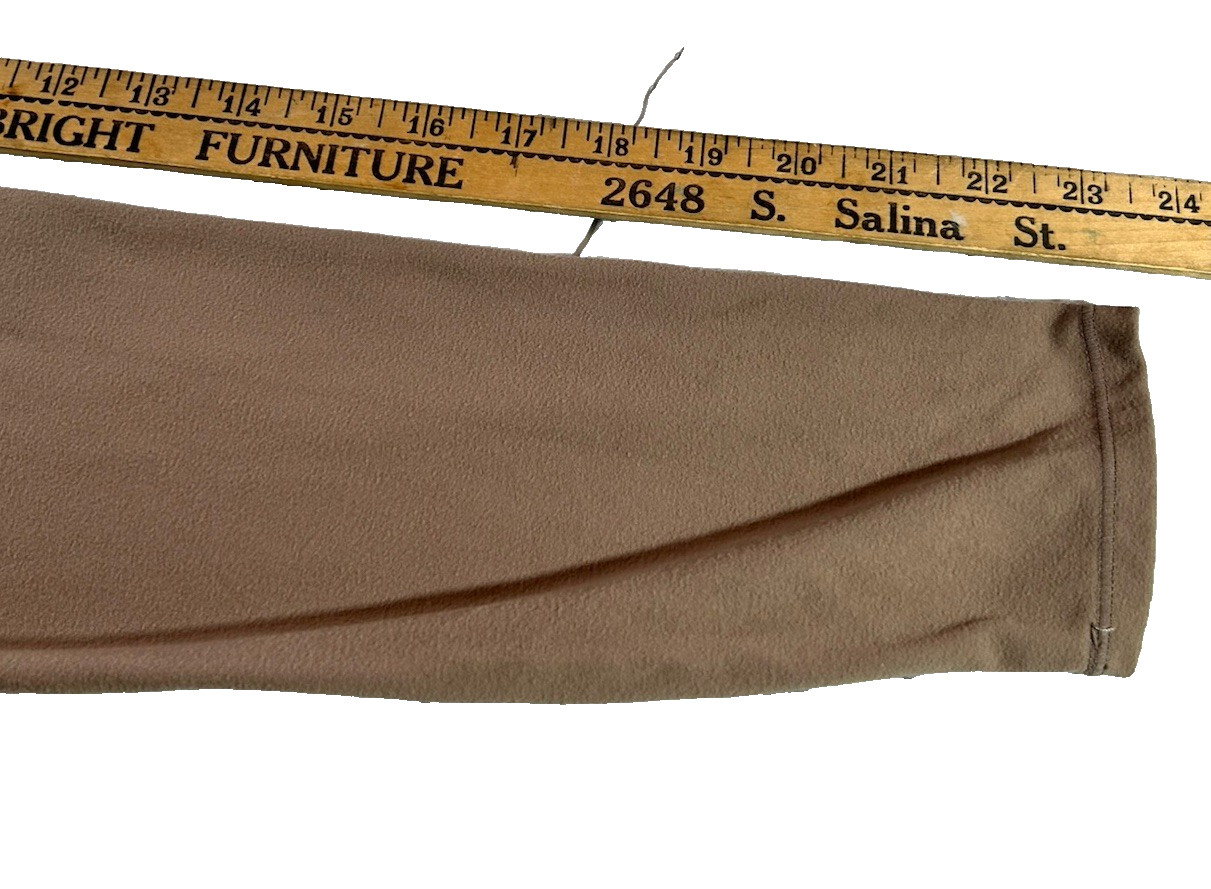 YOGALICIOUS Men's LG Ultra Lush Good Karma Mock Neck L/S Top Shirt Brown image 3