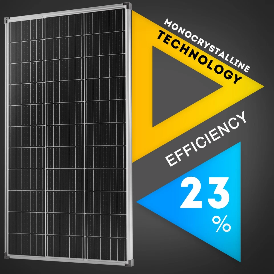 350W Solar Panels Kit Mono Portable 350 Watt 12V Home RV Caravan Camping Outdoor - image 3 of 4