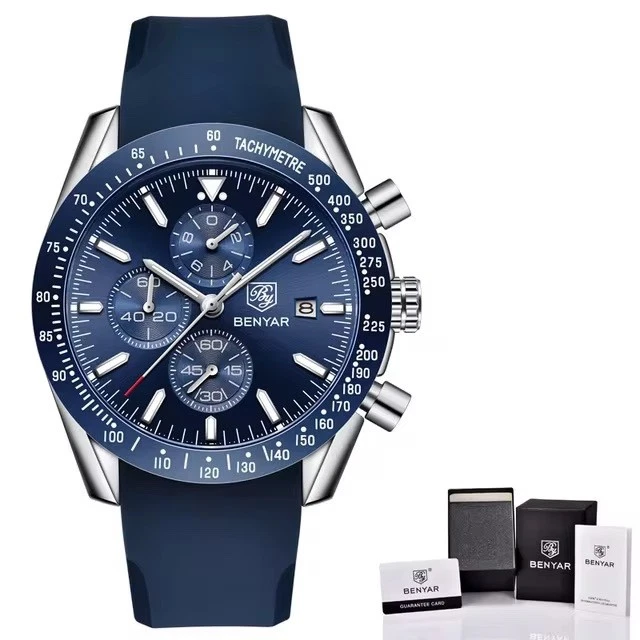 BENYAR Quarzuhr Modell BY-5140 mit Chronograph und Datumsanzeige - Bild 4 von 4