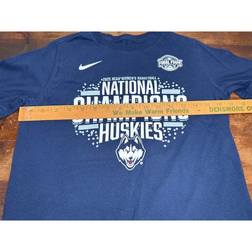 Nike UCONN Huskies Youth Large Navy National Champions Women's NCAA T-Shirt 2025 - Picture 6 of 6