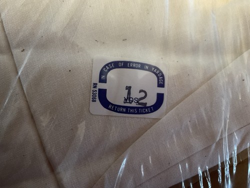 Bolt of 12 Yards NEW 45” Unbleached Muslin Pre-Shrunk 100% Cotton, Cream Color - Bild 3 von 6