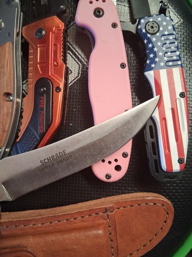 Knife Lot Schrade Tac Force Snake Eye Great Condition - Picture 4 of 5