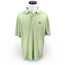 Peter Millar Summer Comfort Baltusrol Golf Club Polo Shirt Mens XL Light Green
