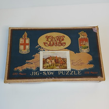 Vintage GWR Wooden Jigsaw Puzzle Great Western Railway Locomotive - 99% Complete