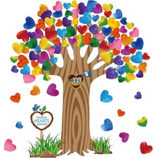 Classroom Tree Bulletin Board Decorations Set Hearts Bulletin Board Tree Cuto...