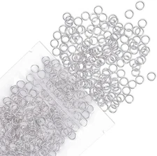Uniclife 6 mm Metal Split Jump Rings Double Loops 500 PCS Mini Ring Connectors f