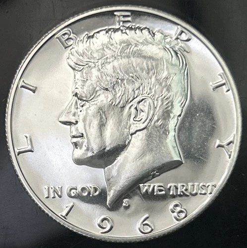 1968-S Kennedy Half Dollar Direct From Proof Set- 40% Silver!