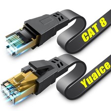 Cat 8 Ethernet Cable, Available 3Ft 6Ft 10Ft 15Ft 20Ft 30Ft CAT8-3FT, Black