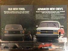 Misc 6094 Advertisement 1987 Chevrolet Pickup Truck Shift on the fly 2pg 2 pc