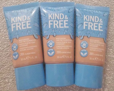    3x30ml Rimmel London Kind&Free Foundation 201 Classic Beige   