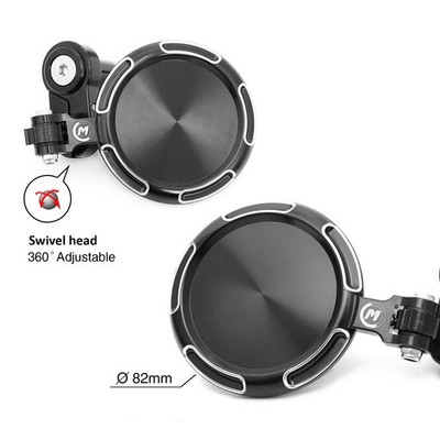 Bar-End Mirrors for Kawasaki ZX-6R/ZX-14R/ZZR1400 (CNC Aluminum