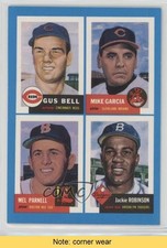 1992 Archives Bazooka Quadracard Gus Bell Mel Parnell Mike Garcia HOF READ 0q3
